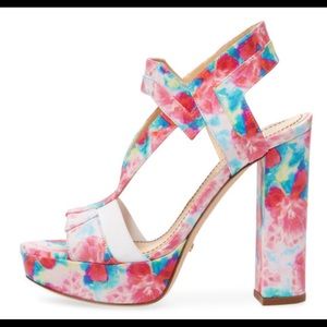 Jerome C. Rousseau’s Cohen Nappa Floral Platform Sandals c.2018